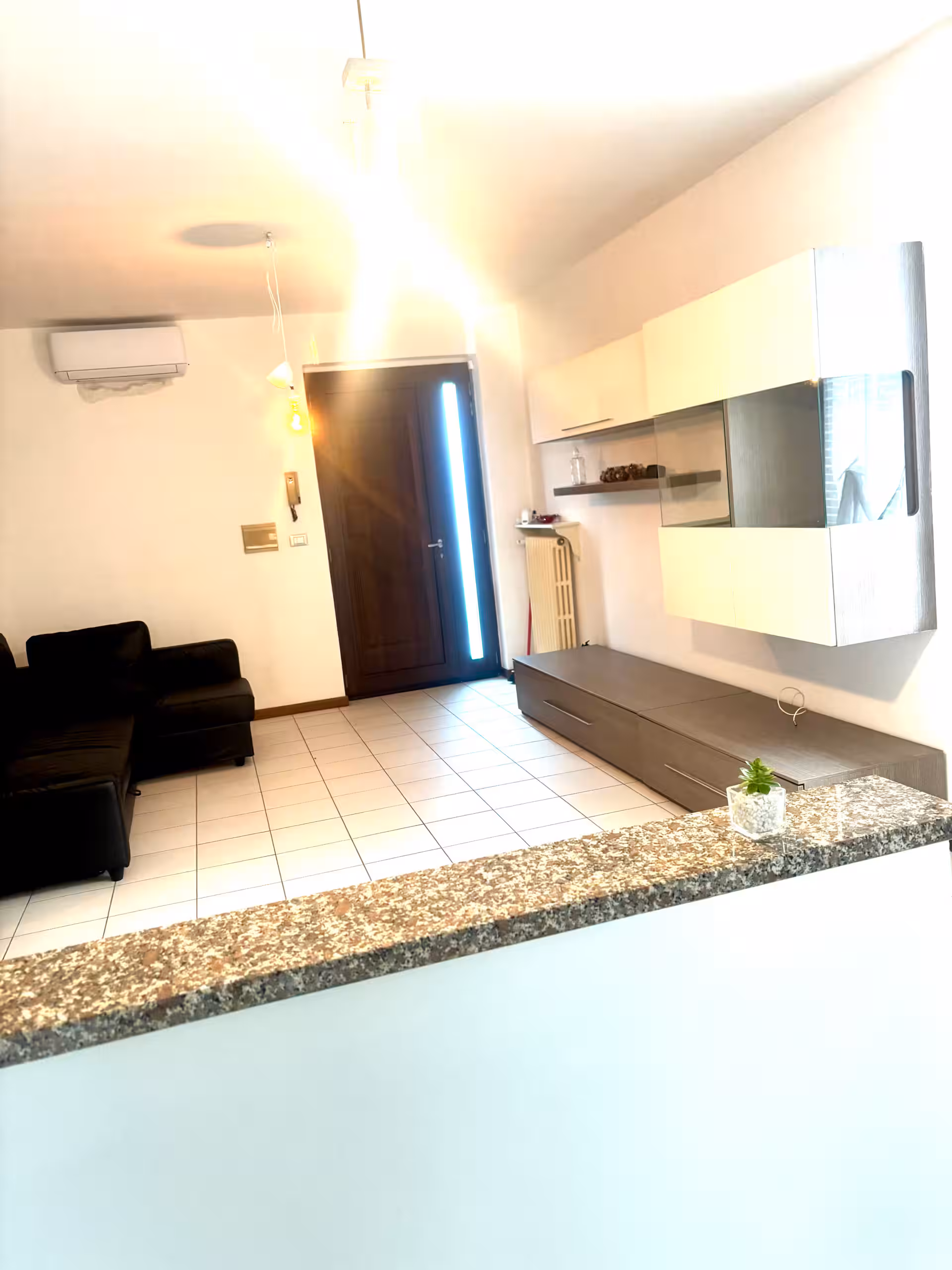 Ampio salone e living room moderna